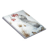 Niedliche Mäuse-Schneeszene Notizblock (Rechte Seite)