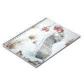 Niedliche Mäuse-Schneeszene Notizblock (Linke Seite)