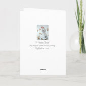 niedliche Mäuse und Beeren - Schneeszene Karte (Rückseite)