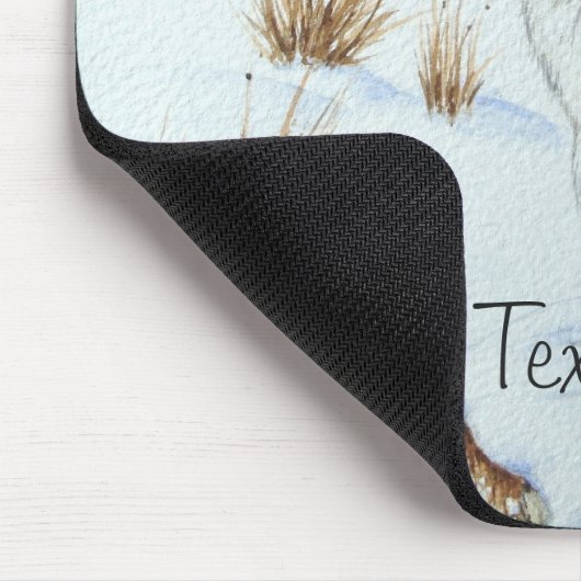 Niedliche Mäuse und rote Beeren Schneeszene Wildku Mousepad (Ecke)