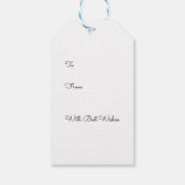 Niedliche Mäuse und Snowman Frohe Weihnachten Geschenkanhänger (Rückseite)