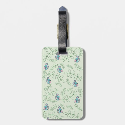 Niedliche MäuseLiebenkitty-Katze Gepäckanhänger (Rückseite vertikal)