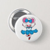 Niedliche Mäusemädchenballerina Button (Vorne & Hinten)