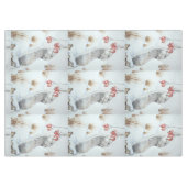 Niedliche Mäuseschneeszene für Weihnachten Tischdecke (Vorderseite (Horizontal))