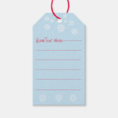 Niedliche Mäuseschneeszene Geschenkanhänger (Vorderseite)