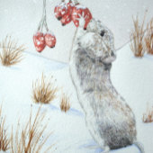 niedliche Mäuseschneewelt Fliese