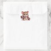 Niedliche Mauskleber Runder Aufkleber (Tasche)