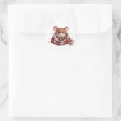 Niedliche Mauskleber Runder Aufkleber (Tasche)