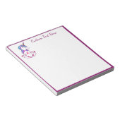 Niedliche Meditation Unicorn Zen Yoga Lotus Namast Notizblock (angewinkelt)