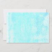 Niedliche Meditierungshügel mit Regenbogen Geburts Einladung (Rückseite)