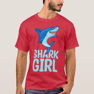 Niedliche Meeresbiologie Hai Lover Shark Girl T-Shirt