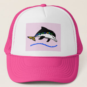 Niedliche MeeresDOLPHIN - wild lebende Ozeane - Ro Truckerkappe
