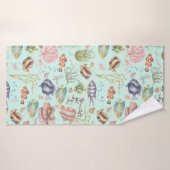 Niedliche Meeresfauna und -flora Badehandtuch (Badehandtuch)