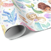 Niedliche Meeresfrüchte Geschenkpapier (Rolleneckpunkt)