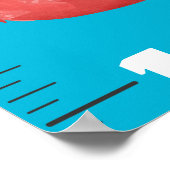 Niedliche Meereslebewesen Cartoon Poster (Ecke)