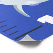 Niedliche Meereslebewesen Cartoon Poster (Ecke)