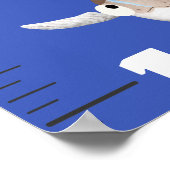 Niedliche Meereslebewesen Cartoon Poster (Ecke)