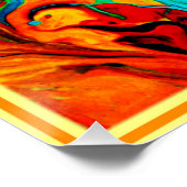 Niedliche Meeresmuster Kunst. Jetzt kaufen Poster (Ecke)