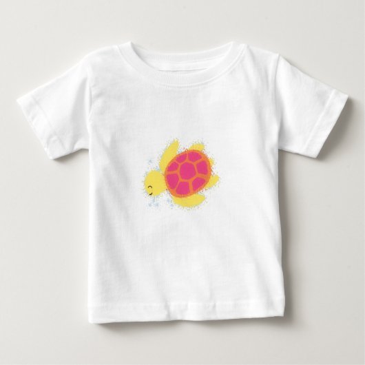 Niedliche Meeresschildkröte Baby T-shirt (Vorderseite)