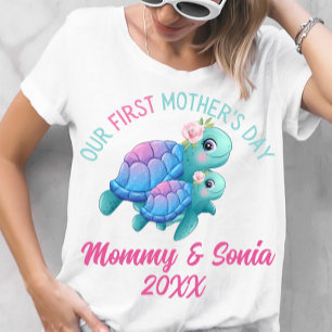 Niedliche Meeresschildkröte Erster Muttertag T - S T-Shirt