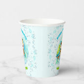 Niedliche Meeresschildkröte für den ersten Geburts Pappbecher (Rechts)