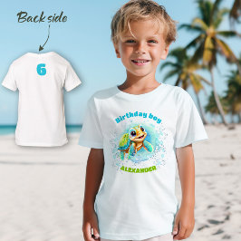 Niedliche Meeresschildkröte Geburtstagskinder-T - T-Shirt