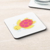 Niedliche Meeresschildkröte Getränkeuntersetzer (Linke Seite)