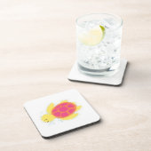 Niedliche Meeresschildkröte Getränkeuntersetzer (Rechte Seite)