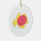 Niedliche Meeresschildkröte Keramikornament (Rechts)