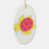 Niedliche Meeresschildkröte Keramikornament (Rechts)