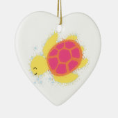 Niedliche Meeresschildkröte Keramikornament (Rechts)