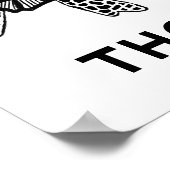 Niedliche Meeresschildkröte KUNSTBABYNAMEN Art Poster (Ecke)