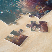 Niedliche Meeresschildkröte mit Blasen Puzzle (Seite)