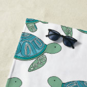 Niedliche Meeresschildkröte Personalisiert Strandtuch (Beispiel)