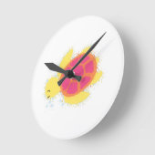 Niedliche Meeresschildkröte Runde Wanduhr (Winkel)