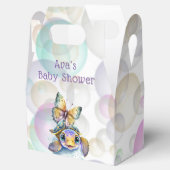 Niedliche Meeresschildkröte und eine Schmetterling Geschenkschachtel (Geöffnet)