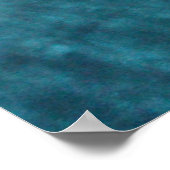 Niedliche Meeresschildkröte und Fische Schwimmpost Poster (Ecke)