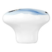 Niedliche Meeresschildkröte Wasserfarben Ozean Tie Keramikknauf (Seitenansicht)