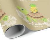 Niedliche Meeresschildkröte Weihnachten Geschenkpapier (Rolleneckpunkt)