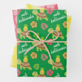 Niedliche Meeresschildkröte Weihnachten Geschenkpapier Set (Beispiel)