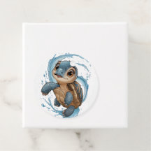 Niedliche Meeresschildkröte Weihnachtsfeiertag