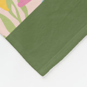 Niedliche Meeresschildkröten in rosa Ozeanen, Fleecedecke (Ecke)