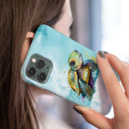 Niedliche Meeresschildkröten - Kunstwerk Blau Case-Mate iPhone 14 Hülle