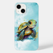 Niedliche Meeresschildkröten - Kunstwerk Blau Case-Mate iPhone Hülle (Rückseite)