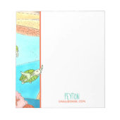 Niedliche Meeresschildkröten Notizblock (Vorderseite)