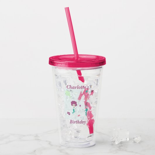 Niedliche Meerestiere Acryltrinkbecher (Vorderseite Ice)
