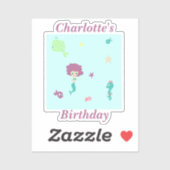 Niedliche Meerestiere Aufkleber (Blatt)