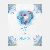 Niedliche Meerestiere Baby Fleece Blanket (Vorderseite)