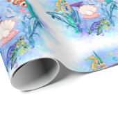 Niedliche Meerestiere Geschenkpapier (Rolleneckpunkt)