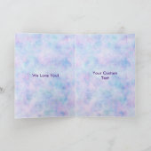 Niedliche Meerestiere Meerjungfrau Thema glücklich Karte (Innenseite)